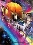  carriage cinderella copyright_name force_of_will horse lamp night night_sky no_humans official_art pumpkin rainbow sakai_yuuki_(yu_kino) sky sparkle star_(sky) 