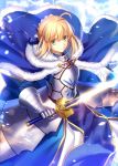  1girl artoria_pendragon_(all) fate/stay_night fate_(series) fuyuki_(neigedhiver) highres looking_at_viewer saber smile solo 