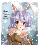  bunny_ears piro_sui piromizu rabbit_ears reisen_udongein_inaba scarf snow touhou 