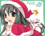  capelet christmas clannad ibuki_fuuko santa santa_costume satomi_yoshitaka 