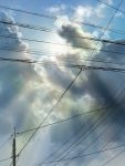  clouds necona power_lines scenery sky sunlight 