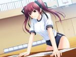  buruma dutch_angle game_cg gym_uniform konoe_sunao long_hair mahiro_takeumi red_eyes tsuyokiss twintails 