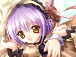  cafe_little_wish cape cat_ears game_cg mina_(cafe_little_wish) purple_hair ribbon ribbons tinker_bell yellow_eyes 