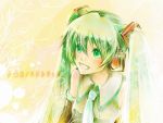  green_eyes green_hair hatsune_miku long_hair necktie soratooto twintails umu umu_(um) vocaloid 