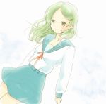 green_hair hairclip school_uniform serafuku suzumiya_haruhi_no_yuuutsu yoshioka_mitsuko 