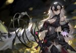  armor armored_boots blonde_hair boots cowter fate/grand_order fate_(series) flower fur gauntlets groin jeanne_alter pale_skin qmo_(chalsoma) rose ruler_(fate/apocrypha) smile standard_bearer thigh-highs yellow_eyes 