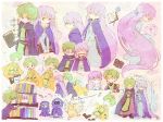  1girl 2boys ^_^ ^o^ angry belt blue_eyes book bookshelf boots braid chibi cloak closed_eyes dragon fa fire_emblem fire_emblem:_fuuin_no_tsurugi frown green_hair hands_together kappaman laughing lavender_eyes lavender_hair lleu_(fire_emblem) long_hair looking_at_another lugh_(fire_emblem) mouth_pull multiple_boys musical_note open_mouth robe romaji short_hair snow sofiya spiky_hair staff surprised tabard trembling very_long_hair 