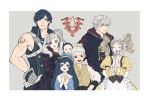  blonde_hair blue_eyes blue_hair blush brother_and_sister cape dual_persona eudes_(fire_emblem) father_and_daughter father_and_son female_my_unit_(fire_emblem:_kakusei) fingerless_gloves fire_emblem fire_emblem:_kakusei gloves krom liz_(fire_emblem) long_hair lucina male_my_unit_(fire_emblem:_kakusei) mark_(fire_emblem) mother_and_daughter mother_and_son multiple_boys multiple_girls my_unit_(fire_emblem:_kakusei) open_mouth short_hair siblings smile tiara twintails yellow_eyes 