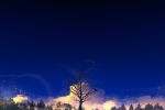  bare_tree bird blue blue_sky clouds forest highres nature no_humans original scenery sky tree y_y_(ysk_ygc) 
