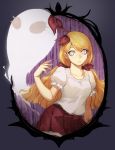  1girl 8c bangs blonde_hair bow contrapposto don&#039;t_starve ghost hair_bow long_hair looking_at_viewer low_twintails pleated_skirt puffy_short_sleeves puffy_sleeves shirt short_sleeves skirt solo swept_bangs twintails wendy_(don&#039;t_starve) white_eyes white_shirt 