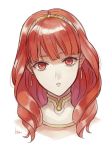  1girl akke celica_(fire_emblem) fire_emblem fire_emblem_echoes:_mou_hitori_no_eiyuuou fire_emblem_gaiden portrait red_eyes simple_background solo white_background 