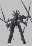  lance machine mecha multiple_arms no_humans original polearm pump_(pumpqmuq) robot solo weapon 