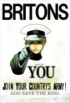  1boy axis_powers_hetalia blonde_hair english green_eyes hat highres ihiro lord_kitchener_wants_you male_focus parody pointing pointing_at_viewer poster propaganda solo united_kingdom_(hetalia) world_war_i 