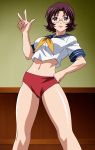  buruma glasses ikkitousen purple_hair short_hair sonsaku_goei tagme 