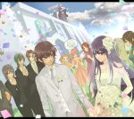  ask ask_(densicho) christina_sierra closed_eyes dress feldt_grace flower formal gundam gundam_00 haro lockon_stratos marina_ismail mileina_vashti mister_bushido setsuna_f_seiei shirin_bakhtiar soma_peries suit sumeragi_lee_noriega tears tieria_erde veil wedding 