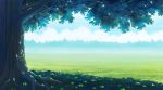  aoha_(twintail) blue_sky clouds cloudy_sky commentary_request day field grass no_humans outdoors scenery sky tree 