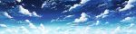  aoha_(twintail) blue blue_sky clouds cloudy_sky commentary_request day gradient_sky highres long_image no_humans outdoors scenery sky wide_image 