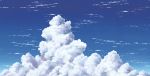  above_clouds aoha_(twintail) blue blue_sky clouds cloudy_sky commentary_request no_humans outdoors scenery sky 