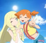  highres kasumi_(pokemon) lillie_(pokemon) pokemon pokemon_(anime) pokemon_(game) pokemon_sm pokemon_sm_(anime) viper3n3n3_(cristy) 