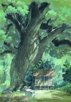  absurdres building commentary_request day derivative_work grass highres kiki0819 nature no_humans outdoors plant scenery stairs stone studio_ghibli tree window 