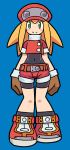  1girl bodysuit breasts gloves long_hair looking_at_viewer muu_(mumumer) rockman rockman_dash roll_caskett solo spandex 