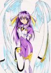  blazing_star bodysuit kizuyomina_asayuki purple_hair tagme 