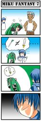  catstudio_(artist) comic evil_grin evil_smile grin hatsune_miku highres just_as_planned kaito parody silent_comic smile vocaloid 