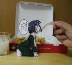  food kneeling maria-sama_ga_miteru nijou_noriko paper_child papercraft photo pizza pizza_hut sasaki_yukinojou translated translation_request 