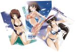  bikini denim denim_shorts hat isurugi_noe nagare_hyougo open_fly photo_(object) shorts swimsuit true_tears unzipped yuasa_hiromi 