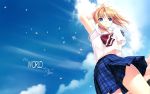  1920x1200 blue_eyes cloud clouds highres school_uniform sky taka_tony uniform wallpaper 