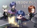  butterflies butterfly card chibi crossover digital_media_player glasses jewelry lighter lying_card male miniboy naoya_toudou narukami_yuu necklace persona persona_1 persona_2 persona_3 persona_4 philemon_(butterfly) seta_souji suou_tatsuya toudou_naoya tsugumi_suou 