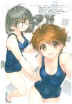  2girls absurdres highres mitsumi_misato multiple_girls original scan 