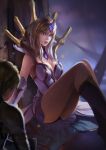  1girl absurdres artist_check blue_eyes breasts elementalist_lux highres large_breasts league_of_legends light_elementalist_lux tagme white_hair 