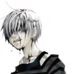  1boy belphegor_(reborn) katekyo_hitman_reborn lowres misteor shirt short_hair solo striped striped_shirt 