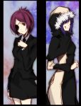  2girls chrome_dokuro coat katekyo_hitman_reborn mammon_(reborn) multiple_girls short_hair zhihua 