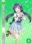  green_eyes long_hair toujou_nozomi twintails violet_hair 