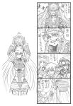  4koma bbb_(friskuser) blitz_talker comic gunpuku_no_himegimi hakua_shou highres hoshikawa_hikayu mirokuji_yuuya re:creators sirius_(re:creators) spoilers translation_request 