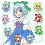  1girl :&gt; :&lt; :d :o :q achi_cirno alternate_color alternate_element alternate_hair_length alternate_hairstyle aqua_eyes artist_request blonde_hair blue_bow blue_dress blue_eyes blue_hair bow cherry_blossoms chibi cirno commentary dated dress electrical_wings fiery_wings flower green_bow green_dress green_hair grin hair_bow hapa_cirno heart ice ice_wings ikazu_cirno leaf_wings long_hair looking_at_viewer necktie open_mouth orange_bow orange_dress orange_hair pink_bow pink_dress pink_hair plant_wings puffy_short_sleeves puffy_sleeves red_bow red_dress red_eyes redhead sakura_cirno short_hair short_sleeves skirt_hold smile sunflower tan tanned_cirno tongue tongue_out touhou variations very_long_hair wings yellow_dress 