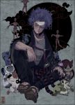  boku_no_hero_academia full_body japanese_clothes kimono nekodou_(yukatin1000) shinsou_hitoshi 