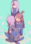  3girls age_regression child kagari_atsuko little_witch_academia multiple_girls sitting sitting_on_lap sitting_on_person sou_(tuhut) sucy_manbavaran younger 