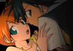  blush green_eyes kasumi_(pokemon) open_mouth orange_hair pokemon pokemon_(anime) satoshi_(pokemon) short_hair side_ponytail surprise surprised sweatdrop xruka 
