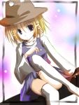  hat mashayuki moriya_suwako purple_eyes thighhighs touhou violet_eyes 