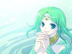  green_hair hiyo_(artist) short_hair valkyrie_profile water yumei_(valkyrie_profile) yumei_(vp) 