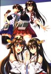  4girls absurdres highres kantai_collection multiple_girls piromizu scan simple_background 