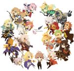  6+boys 6+girls ahoge animal_ears archer_of_black archer_of_red assassin_of_black assassin_of_red balmung_(fate/apocrypha) beard berserker_of_black berserker_of_red black_hair blonde_hair blue_eyes blush braid caster_of_black caster_of_red cat_ears clarent commentary_request dark_skin facial_hair fate/apocrypha fate_(series) hair_ornament headpiece karna_(fate) kotomine_shirou kuroihato lancer_of_black long_hair long_image looking_at_viewer multiple_boys multiple_girls open_mouth pink_hair pointy_ears ponytail rider_of_black rider_of_red ruler_(fate/apocrypha) saber_of_black saber_of_red scar short_hair sieg_(fate/apocrypha) single_braid smile sword trap very_long_hair weapon white_hair wide_image 