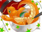  artist_name artist_request chulupaya_(nintendo_network) dragon dragonite green_eyes no_humans one_eye_closed poke_ball pokemon pokemon_(creature) 