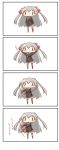  4koma absurdres amatsukaze_(kantai_collection) comic commentary_request highres japanese_clothes kantai_collection long_sleeves nanakusa_nazuna shaking thigh-highs translation_request twintails 