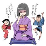  chibi_maruko-chan dancing hamazaki_noritaka japanese_clothes kimono noguchi_emiko pop_kyun sakura_momoko 