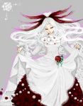  1girl arufe bow breasts dress gina hair_bow long_hair saga saga_frontier solo white_hair 