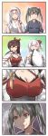  +++ 4girls 4koma ^_^ ^o^ azur_lane biting breast_envy breasts brown_hair closed_eyes comic commentary_request crossover green_eyes green_hair highres japanese_clothes kantai_collection large_breasts lip_biting long_hair mole mole_under_eye multiple_girls namesake open_mouth revision short_sleeves shoukaku_(azur_lane) shoukaku_(kantai_collection) silent_comic small_breasts smile tasuki twintails white_hair wide_sleeves yukimi_unagi zuikaku_(azur_lane) zuikaku_(kantai_collection) 